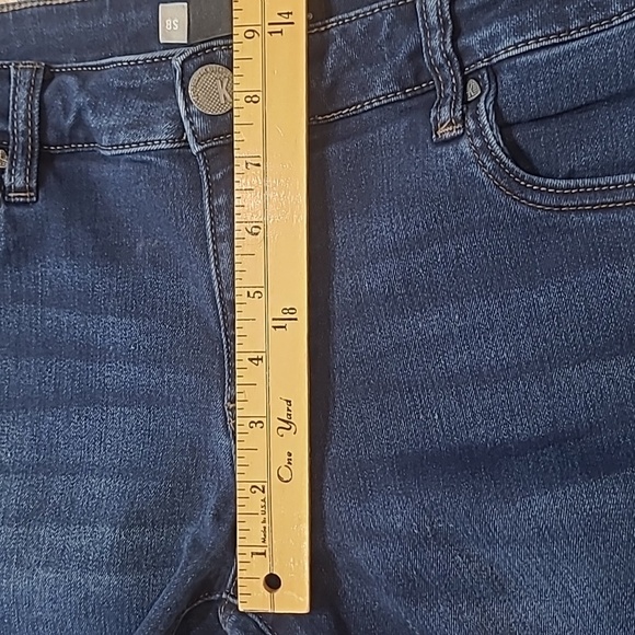 EUC Kut From the Kloth Jeans Women's Toothpick Skinny Mid Rise Dark Wash sz 8S - Picture 11 of 13